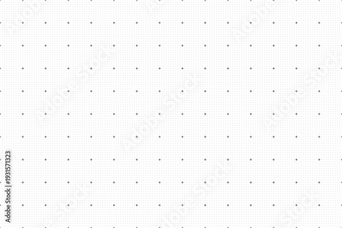 Journal planer page with dotted grid. Vector. Seamless checkered texture. Simple square graph paper texture. Retro bullet notebook background. Simple school square graph pattern.