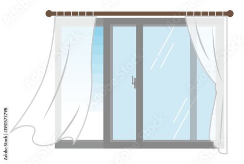 This is an illustration of opening a window for ventilation.