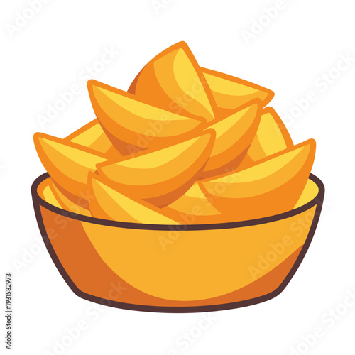 Chips vector an white background.eps