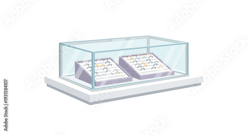 Two ancient artifacts displayed under glass protection.