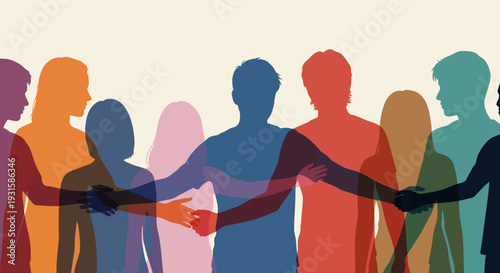 Diverse Silhouettes United: Community, Collaboration, and Support for a Connected World