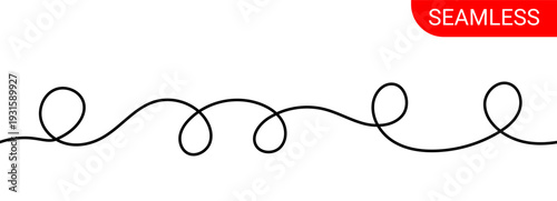 Seamless thick loop line border