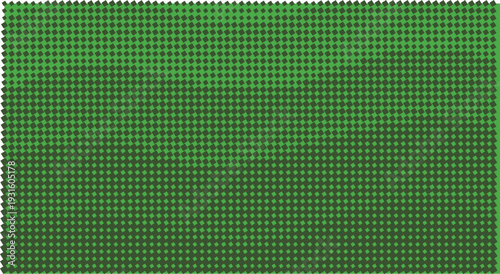 A close-up view of a vibrant green textured surface with a grid-like pattern.