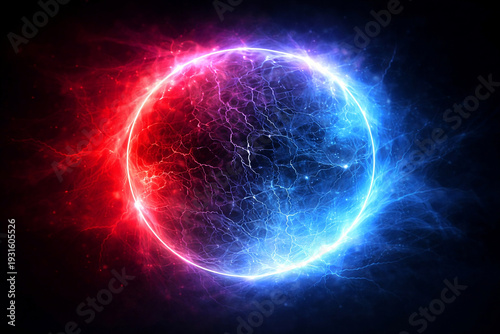 Electric Energy Explosion – Blue Lightning Power Burst Background