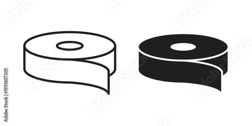 Adhesive tape icon collection. Vector design pack