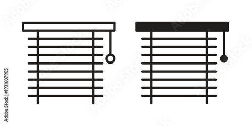 Blinds icon collection. Vector design pack