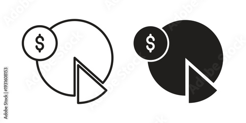 Budget planning icon collection. Vector design pack