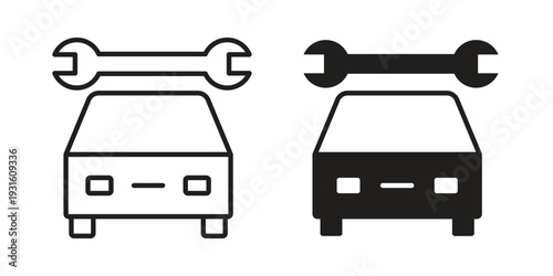 Car repair icon collection. Vector design pack