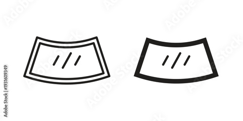 car windscreen icon collection. Vector design pack