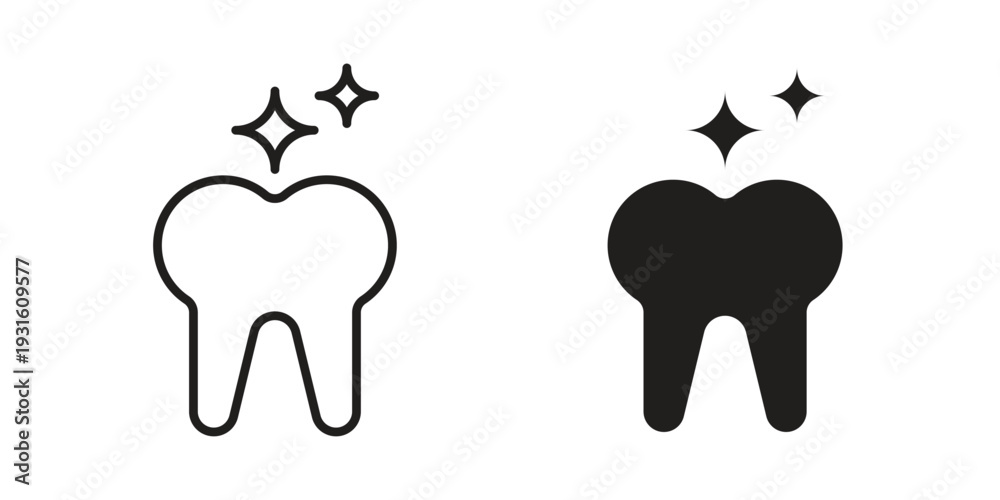 Obraz premium clean tooth icon collection. Vector design pack