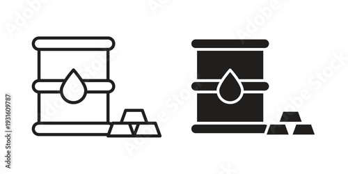 Commodity icon collection. Vector design pack