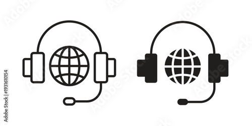 Customer support icon collection. Vector design pack