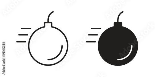 Demolition ball icon collection. Vector design pack