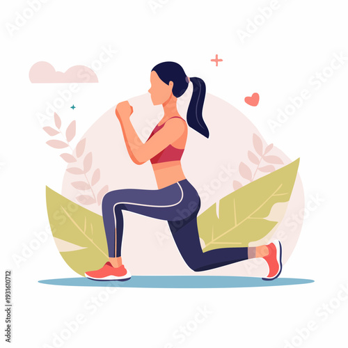 Yoga mat illustration for fitness and wellness activities