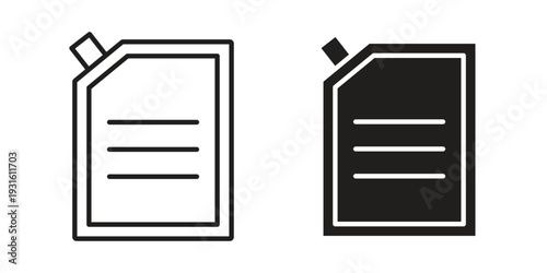 Doys collection. Vector design packpouch icon collection. Vector design pack