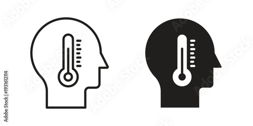 Fever icon collection. Vector design pack