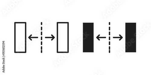 Gap icon collection. Vector design pack