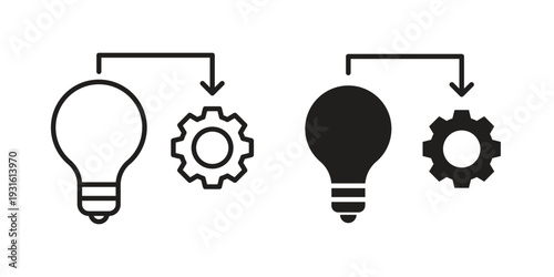 Implement icon collection. Vector design pack