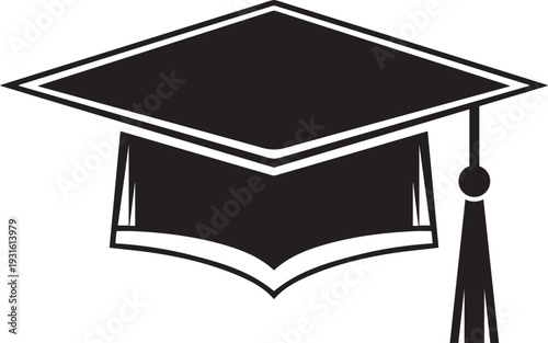 Graduation cap icon for academic achievements and diplomas