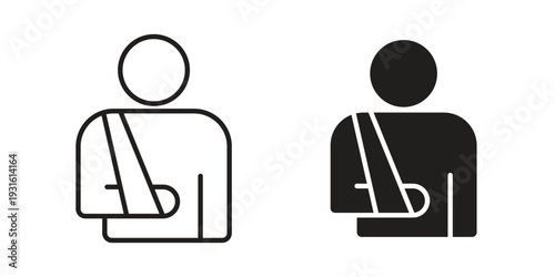 Injury icon collection. Vector design pack