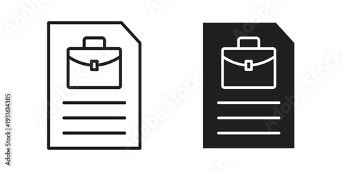 Job description icon collection. Vector design pack