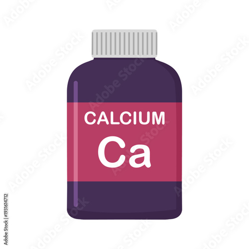 supplement Calcium_Plastic container calcium supplement