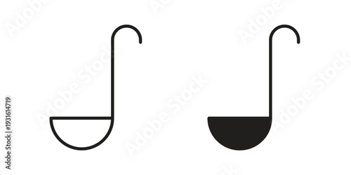 Ladle icon collection. Vector design pack