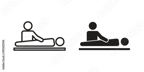 Massage icon collection. Vector design pack