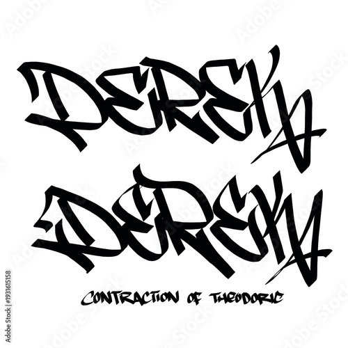 Fotografie Derek contraction of theodoric holy name list meaning baptism bible christian re