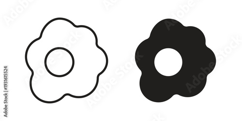 Omelet icon collection. Vector design pack