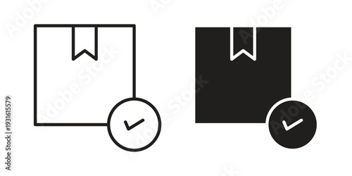 Order receive icon collection. Vector design pack