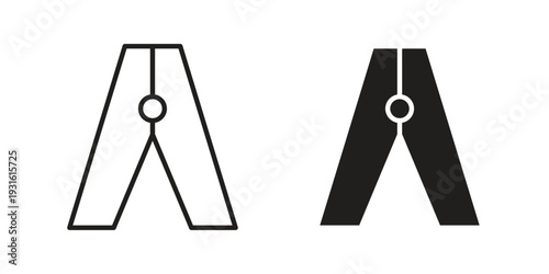 Peg icon collection. Vector design pack