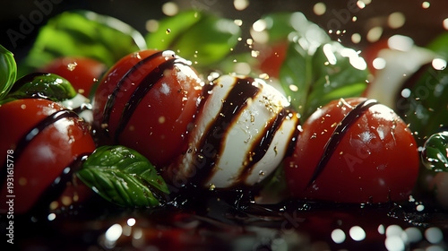 delicious chocolate cake with cherries