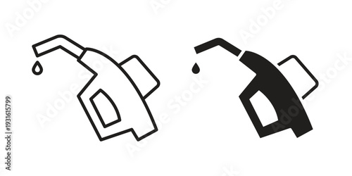 petrol icon collection. Vector design pack