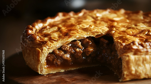 cake on a wooden board
