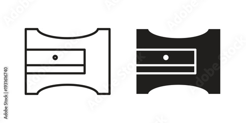 Sharpener icon collection. Vector design pack