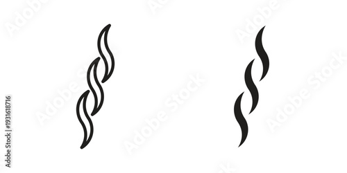 Smoke steam silhouette icon collection. Vector design pack