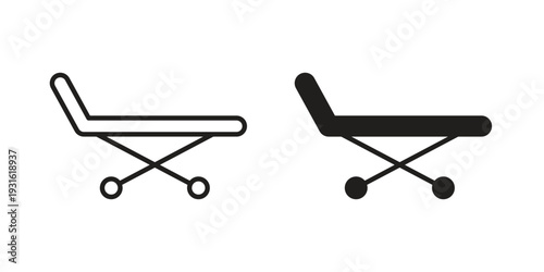 Stretcher icon collection. Vector design pack