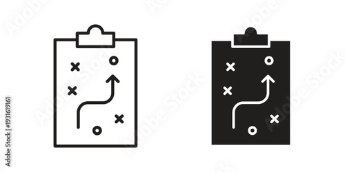 Tactics icon collection. Vector design pack