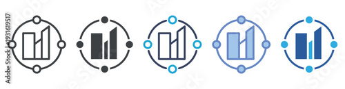Supply Chain icon set multiple style collection