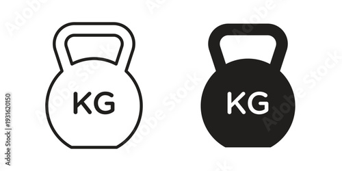 Weight icon collection. Vector design pack