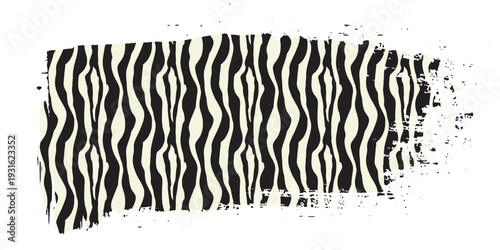 Abstract grunge background featuring a seamless black and white zebra stripe pattern with wild animal fur texture and nature-inspired camouflage design for a bold wildlife print wallpaper