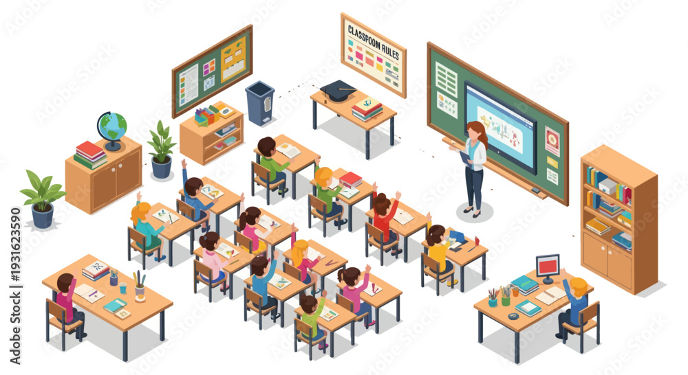 Fototapeta premium classroom learning education
