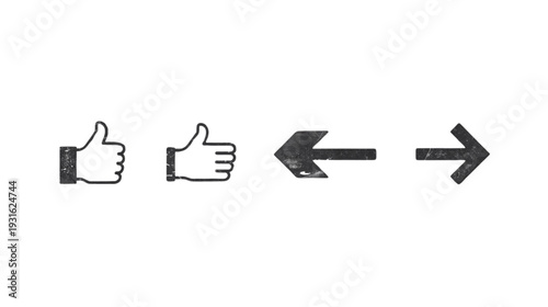 very beautiful arrow and thumbs up sign