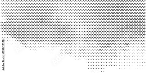 Abstract dotted vector background. Halftone effect. Circle dotted background or icon. Spiral with perspective modern