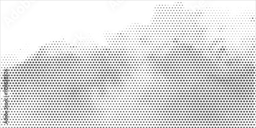 Abstract dotted vector background. Halftone effect. Circle dotted background or icon. Spiral with perspective modern