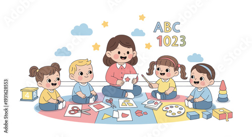 kids painting, children art class