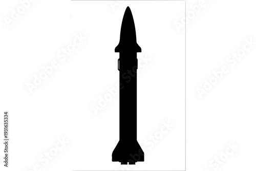 Minimalist Rocket Vector Illustration