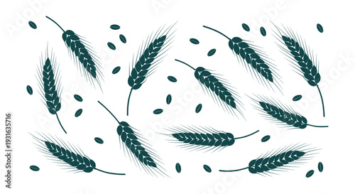 Modern Bold Geometric Number 84 Vector Graphic Design Element Icon Illustration