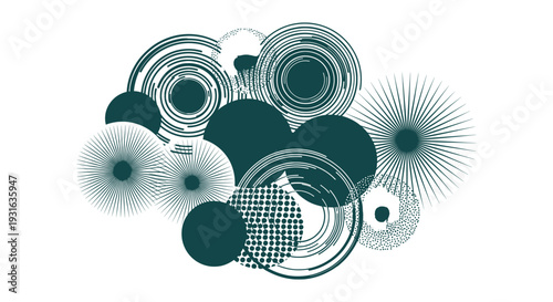 Modern Creative Number 94 Logo Icon Design Abstract Digital Symbol Vector Graphic Element